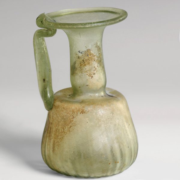 Ancient Roman Pale Green Glass Jug