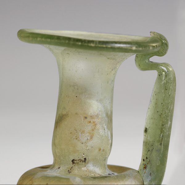 Ancient Roman Pale Green Glass Jug