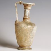 Ancient Roman Pale Yellow Glass Jug