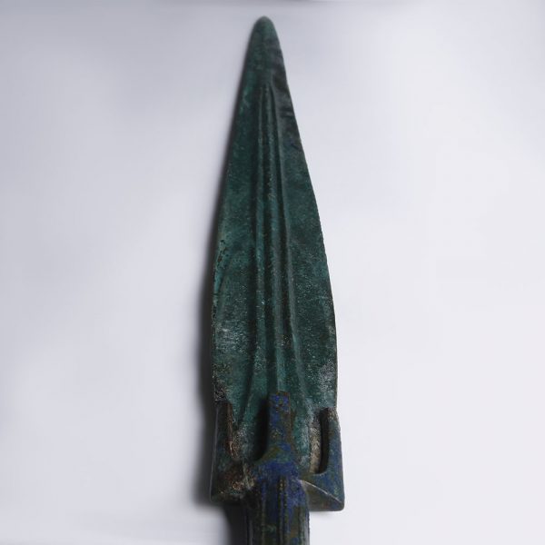 Luristan Bronze Long Sword with Stabbing Hilt