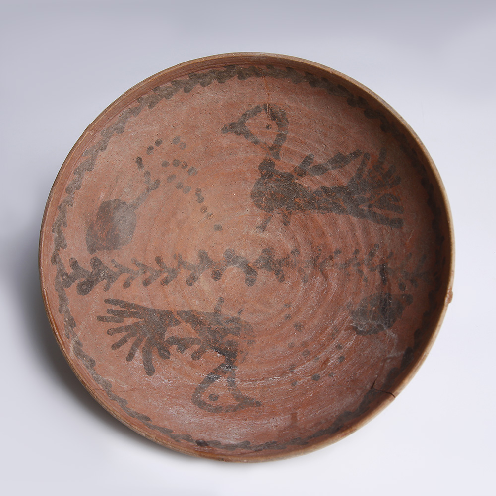 Nabataean Terracotta Bowl with Birds Nabataean Terracotta Bowl with Birds