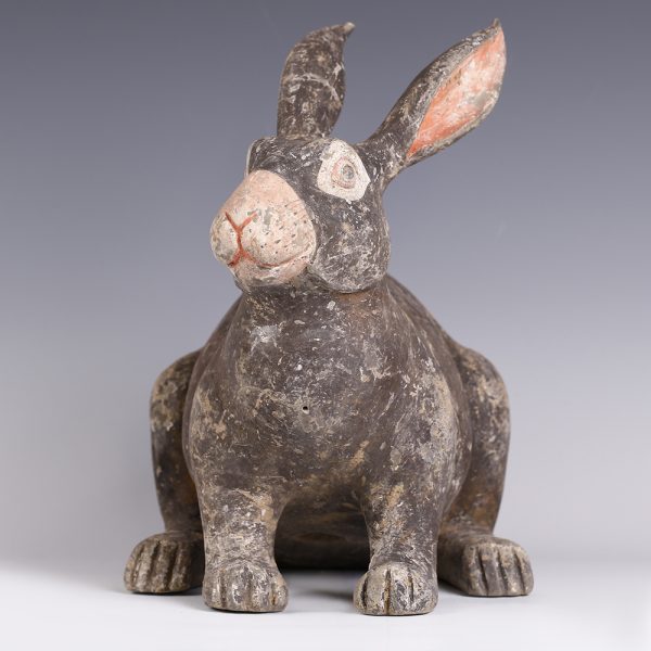 Chinese Han Terracotta Rabbit Figurine