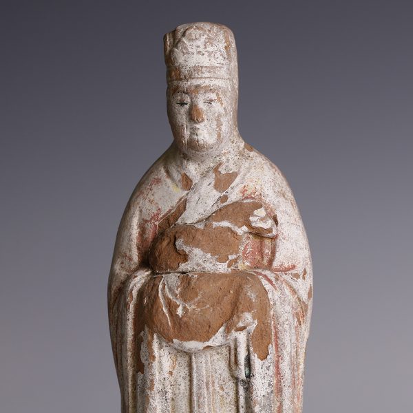 Chinese Ming Unglazed Polychrome Zodiac Figurine