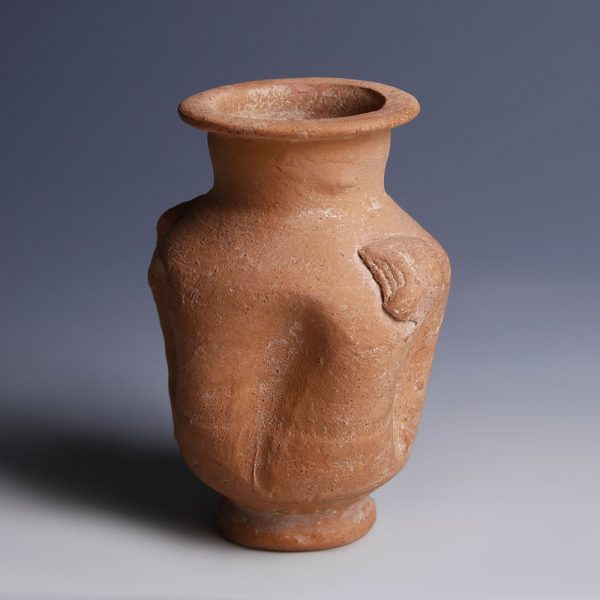 Nabataean Red Terracotta Juglet with Two Handles