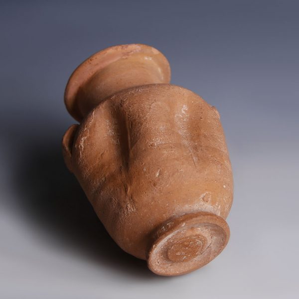 Nabataean Red Terracotta Juglet with Two Handles