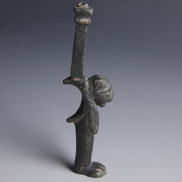 Roman Bronze Casket Foot with Lion