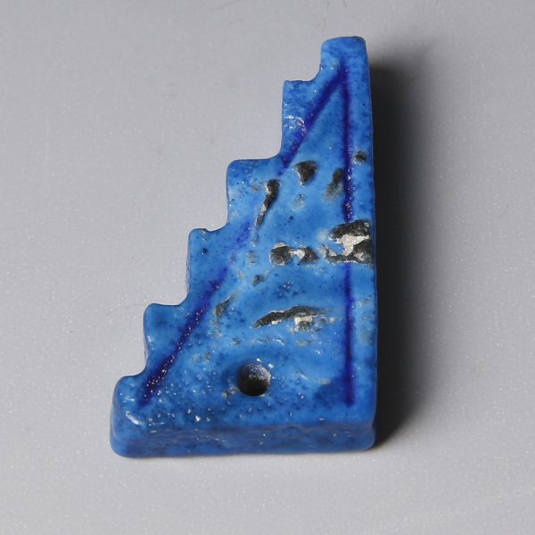 Ancient Egyptian Turquoise Faience Khet Amulet