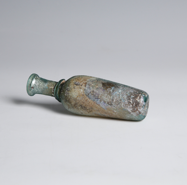 Ancient Roman Iridescent Glass Flask