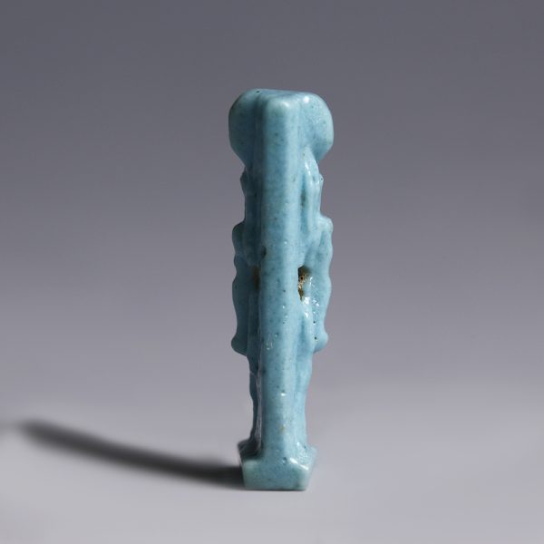 Ancient Egyptian Turquoise Faience Horus Amulet