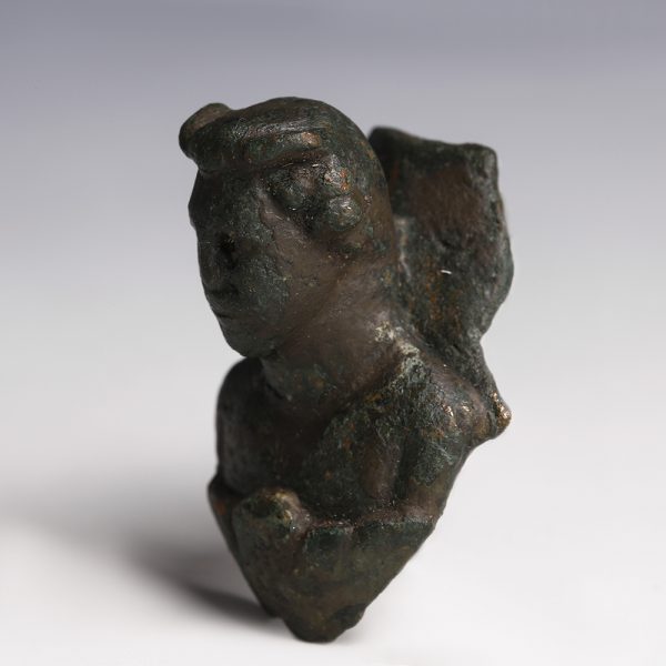 Ancient Roman Bronze Appliqué of a Male Figure