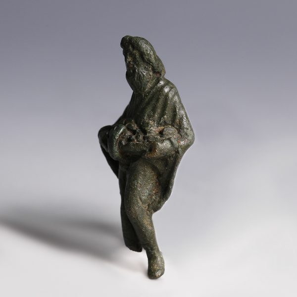 Ancient Roman Bronze Statuette of Priapus