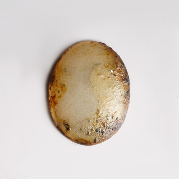 Ancient Roman Chalcedony Intaglio Stone with Jupiter
