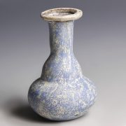 Ancient Roman Pale Blue Glass Flask