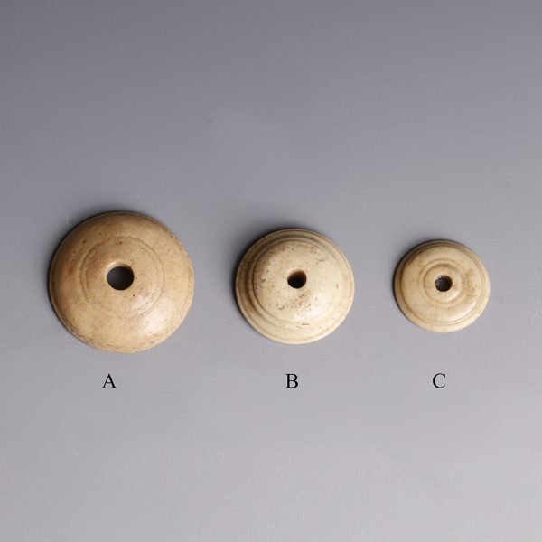 Selection of Egyptian Coptic Bone Spindle Whorls