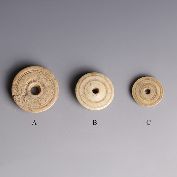 Selection of Egyptian Coptic Bone Spindle Whorls