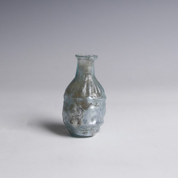 Roman Pale Blue Glass Bottle