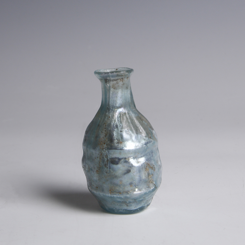 Roman Pale Blue Glass Bottle Roman Pale Blue Glass Bottle