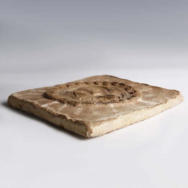 Byzantine Terracotta Tile with Face of Christ