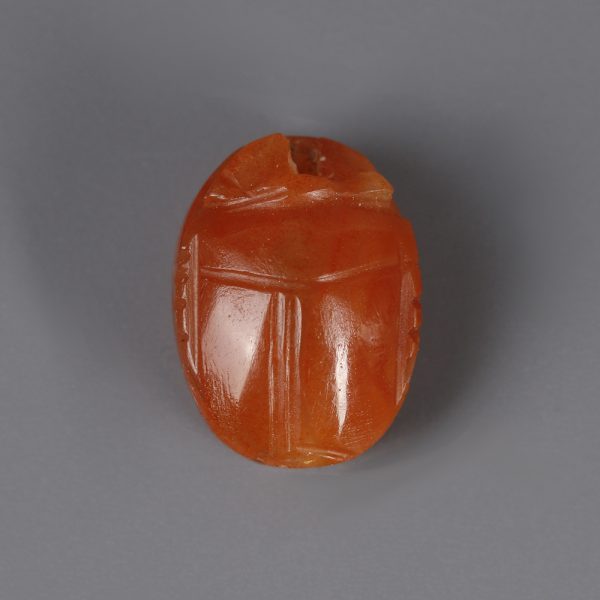 Egyptian Carnelian Scarab Amulet