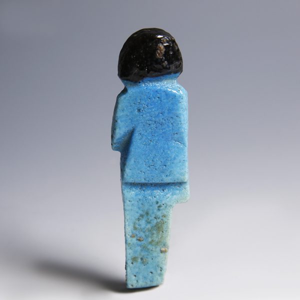 Egyptian Turquoise Faience Shabti Overseer