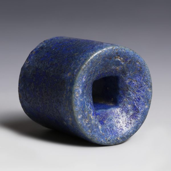 Large Ancient Egyptian Blue Faience Bead