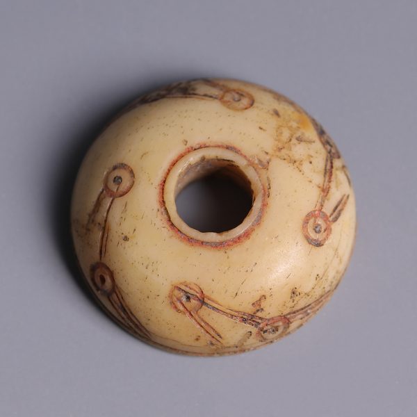 Near Eastern Spindle Whorl Decorated with Birds