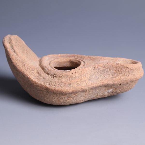 Byzantine Christian Oil Lamp with Cross