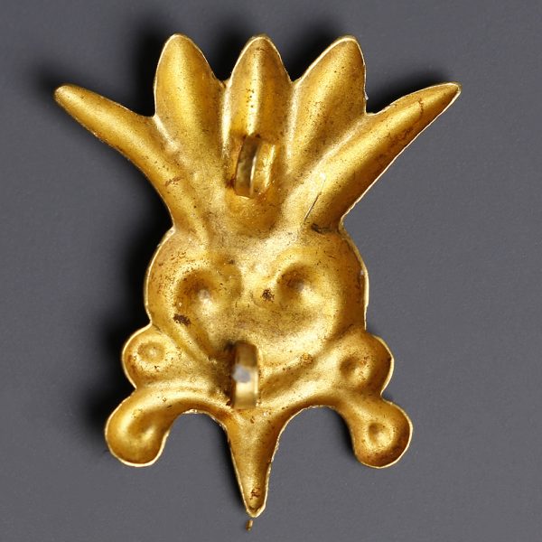 Scythian Gold Lotus Flower Appliqué