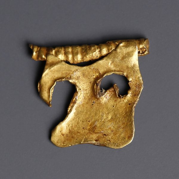 Scythian Gold Ram Head Appliqué