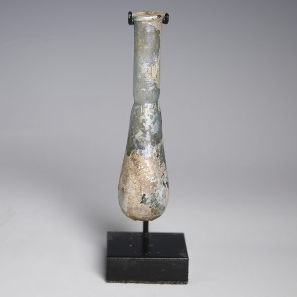 Roman Iridescent Glass Unguentarium