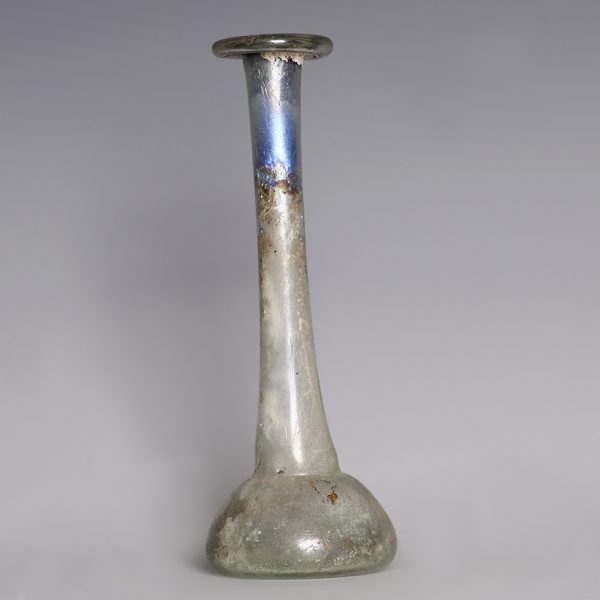 Ancient Roman Glass Candlestick Unguentarium