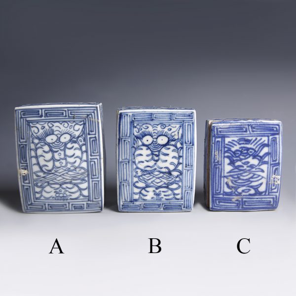 Blue and White Boxes from the Qing Dynasty