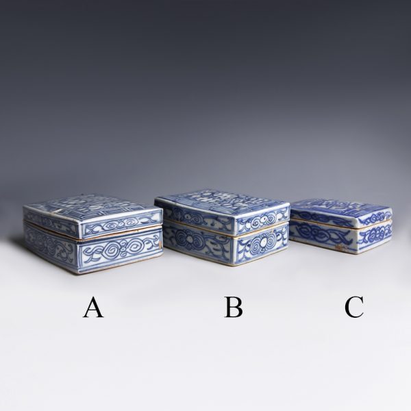 Blue and White Boxes from the Qing Dynasty