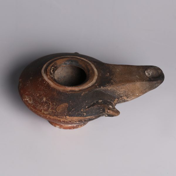 Ancient Greek Terracotta Oil Lamp