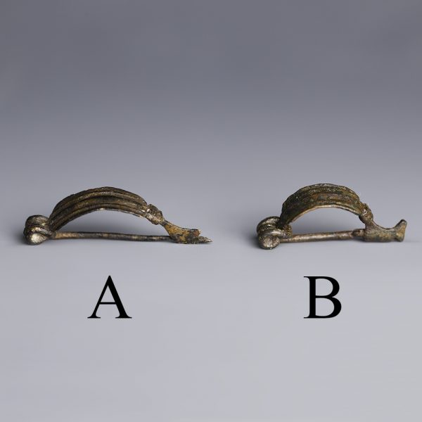 Selection of Celtiberian Bronze Jezerine Type Fibulae
