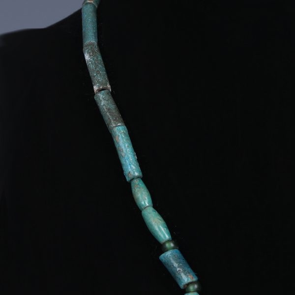 Ancient Egyptian Green Faience Beaded Necklace