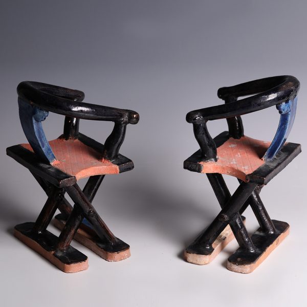 Chinese Ming Terracotta Model Chairs