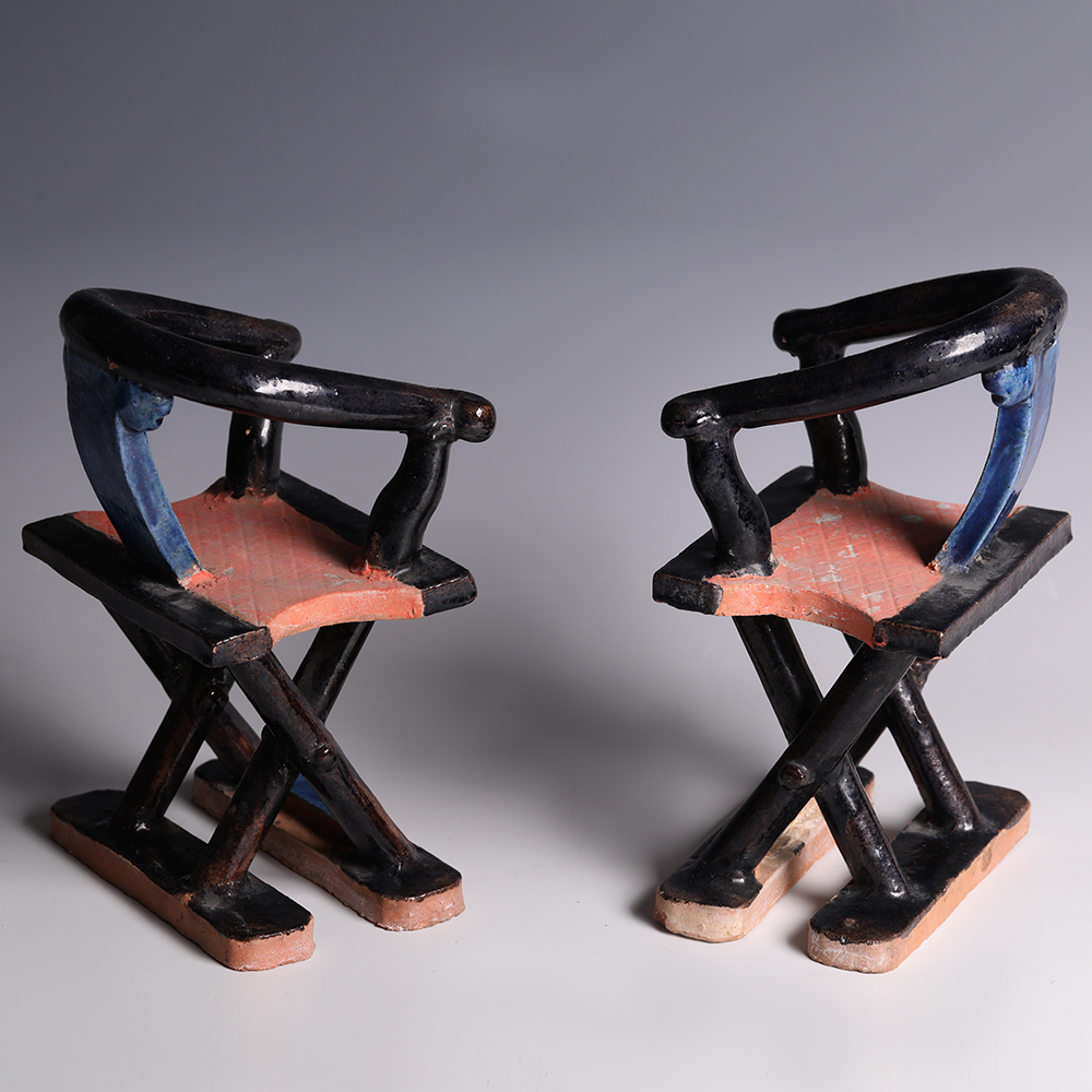 Chinese Ming Terracotta Model Chairs Chinese Ming Terracotta Model Chairs