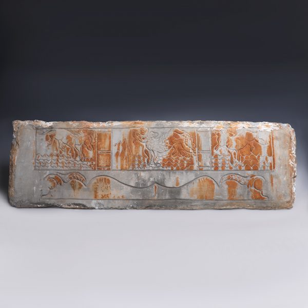 Han Dynasty Carved Funerary Stone Slab