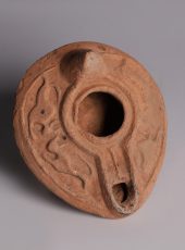 Holy Land Terracotta Oil Lamp with Animals