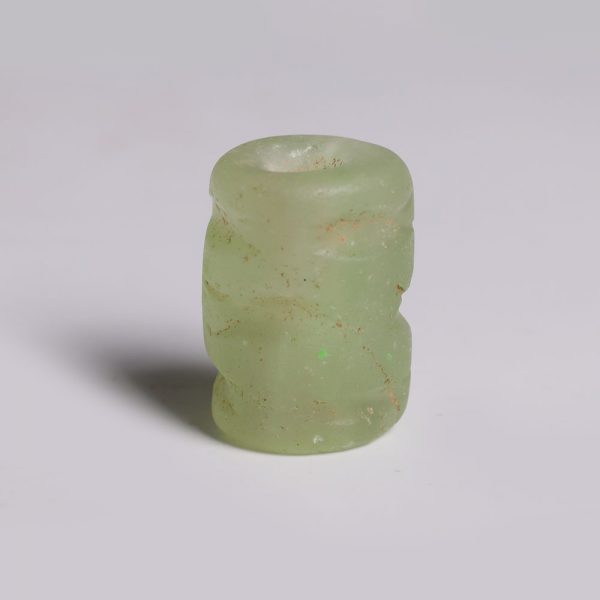 Jemdet Nasr Light Green Chalcedony Cylinder Seal