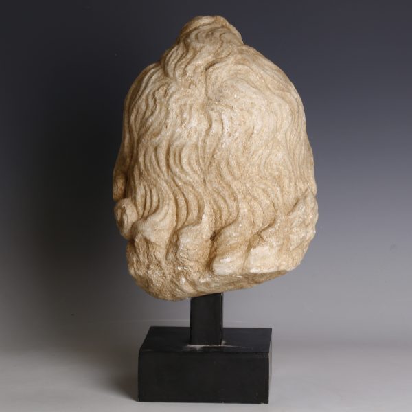 Exquisite Roman Marble Head of Harpokrates