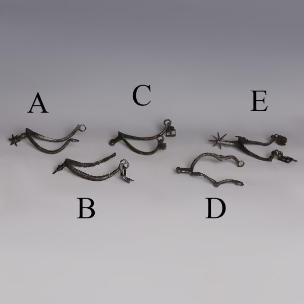 Selection of Iron Medieval Spurs
