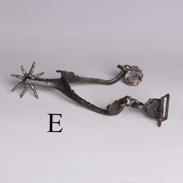 selection of iron medieval spurs e