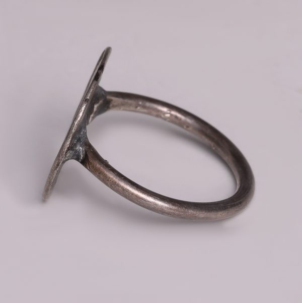 Medieval Silver Ring with Initial I