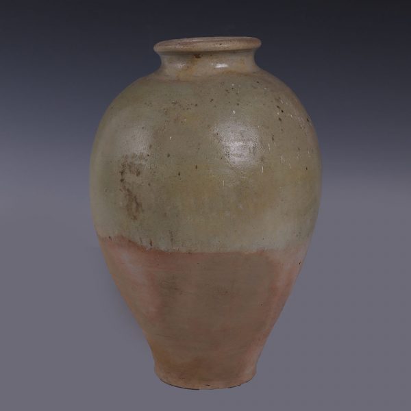 Chinese Green-Glazed Tang Ceramic Wan-Nian Storage Jar