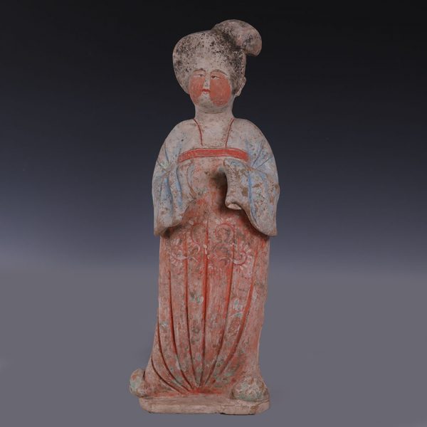 Chinese Tang Dynasty Court Lady Figurine