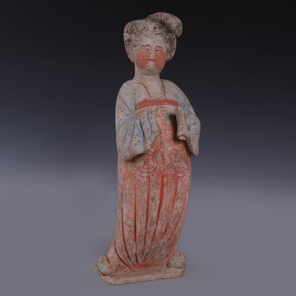 Chinese Tang Dynasty Court Lady Figurine