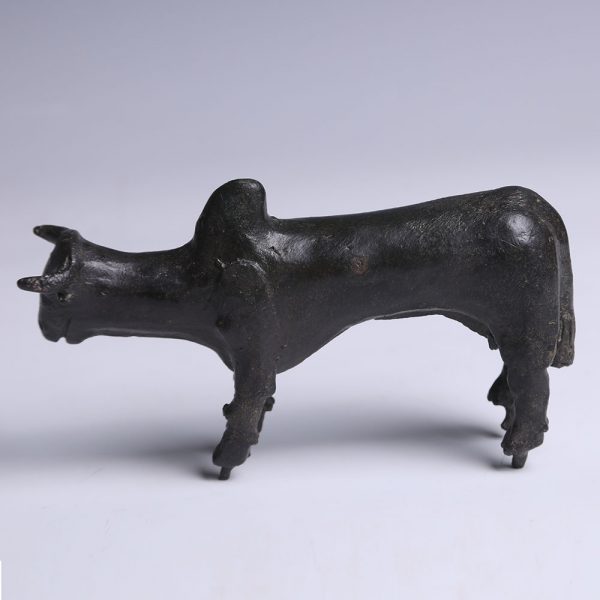 Urartian Zebu Bull Bronze Sculpture