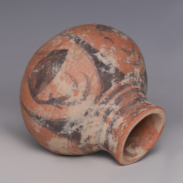 Western Asiatic Terracotta Jar with Ibexes
